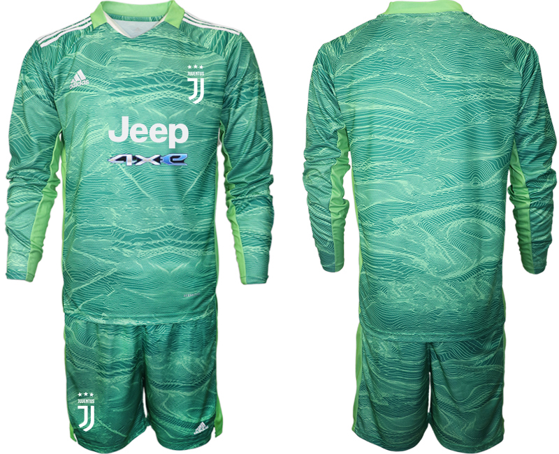 Juventus green long sleeve goalkeeper 2021/22 Soccer Kit